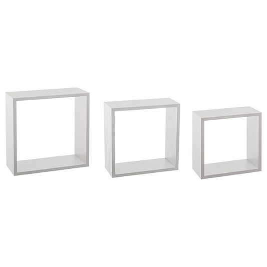  Lot De 3 étagères Murales Coloris Blanc 5Five