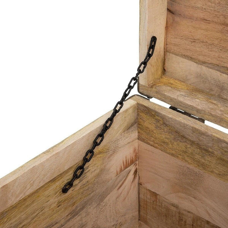  Malle Pouf Vintage En Bois Atmosphera