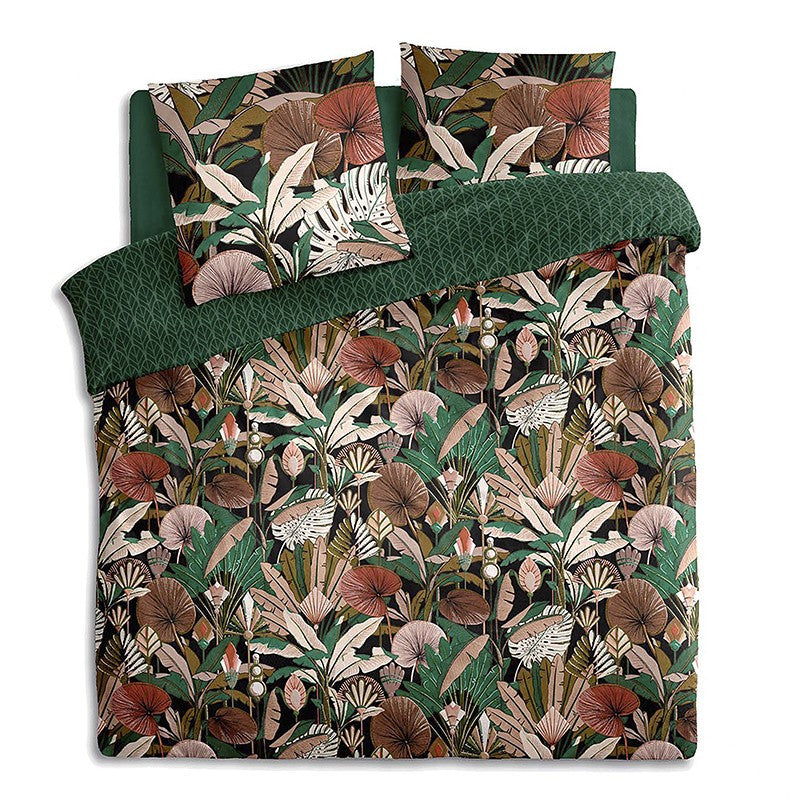  Parure De Lit Forêt Vert Et Motifs 240x220 Atmosphera