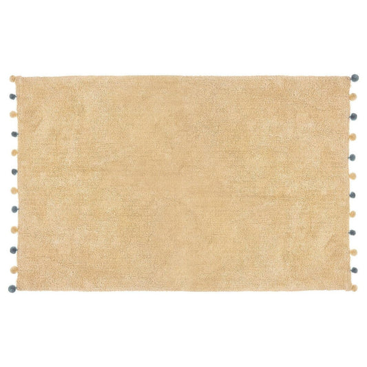  Tapis Enfant 100x150 Beige à Pompons Atmosphera