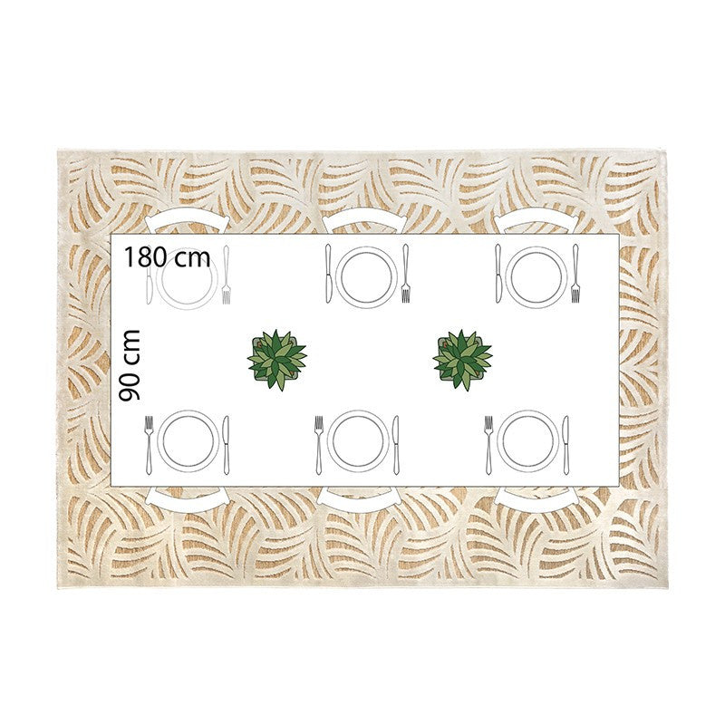  Tapis Rectangulaire Relief Feuille 160x230 Atmosphera
