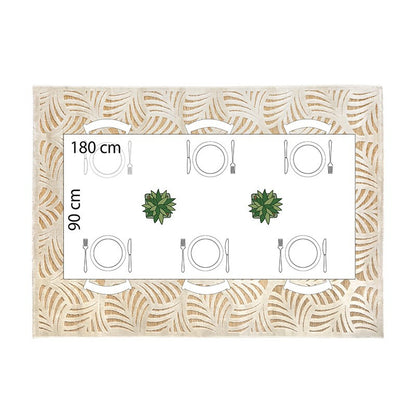  Tapis Rectangulaire Relief Feuille 160x230 Atmosphera