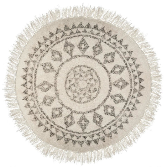  Tapis Rond à Franges D120 Cm Etnik Atmosphera